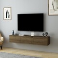 Comoda TV, Dovelle, Denby, 160x29 cm, PAL, Maro