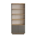 Corp biblioteca, Locelso, FR16-AA, 75x168 cm, PAL, Pin Atlantic / Antracit