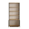 Corp biblioteca, Locelso, FR16-AA, 75x168 cm, PAL, Pin Atlantic / Antracit
