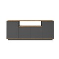 Consola, Locelso, FR15-AA, 180x75x44 cm, PAL, Pin Atlantic / Antracit