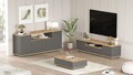 Set mobilier living, Locelso, FR18-AA, PAL, Pin Atlantic / Antracit