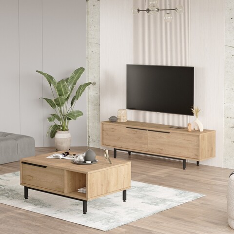 Set mobilier living, Locelso, ON19-S, PAL, Stejar