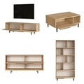 Set mobilier living, Locelso, ON21-SU, PAL, Stejar
