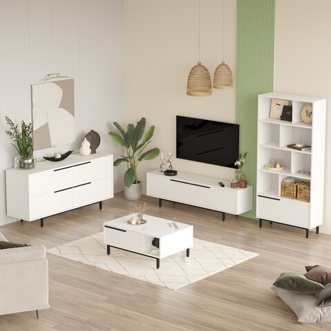 Set mobilier living, Locelso, ON21-W, PAL, Alb