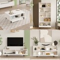 Set mobilier living, Locelso, ON21-W, PAL, Alb