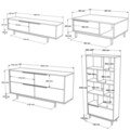 Set mobilier living, Locelso, ON21-W, PAL, Alb