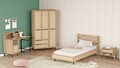 Set dormitor pentru copii, Locelso, ON24-SU, PAL, Stejar