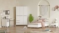 Set dormitor pentru copii, Locelso, ON24-W, PAL, Alb