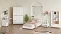 Set dormitor pentru copii, Locelso, ON25-W, PAL, Alb
