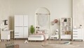 Set dormitor pentru copii, Locelso, ON26-W, PAL, Alb