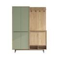 Cuier de perete, Locelso, OS1-SY, PAL, Stejar / Verde