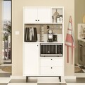Dulap multifunctional, Locelso, RE3-W, 88x161 cm, PAL, Alb