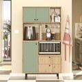 Dulap multifunctional, Locelso, RE3-SY, 88x161 cm, PAL, Stejar / Verde