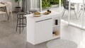 Masa de bucatarie, Locelso, OR2-W, 120x88 cm, PAL, Alb