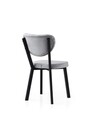 Set scaune 2 piese, Nmobb, Beta, Cadru: 100% FIER, Negru / Albastru glacial