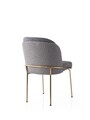 Set scaune 2 piese, Nmobb, Dore, Cadru: 100% FIER, Aur / Antracit