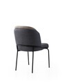 Set scaune 2 piese, Nmobb, Dore, Cadru: 100% FIER, Aur / Antracit