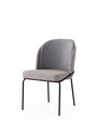 Set scaune 2 piese, Nmobb, Dore, Cadru: 100% FIER, Aur / Gri