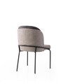 Set scaune 2 piese, Nmobb, Dore, Cadru: 100% FIER, Auriu / Negru / Gri