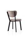 Set scaune 2 piese, Nmobb, Enzo, Cadru: 100% FIER, Gri inchis