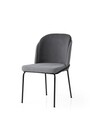 Set scaune 2 piese, Nmobb, Dore, Cadru: 100% FIER, Gri