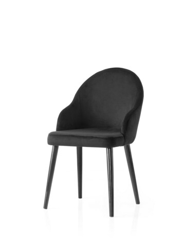 Set scaune 2 piese, Nmobb, Coco, Cadru: 100% FIER, Negru