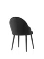 Set scaune 2 piese, Nmobb, Coco, Cadru: 100% FIER, Negru
