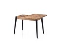 Masa extensibila, Nmobb, Dolunay, 100x75x60 cm, PAL, Maro