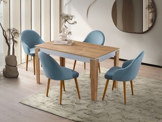 140x75x80 cm, Stejar;Alb