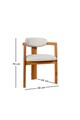 Set scaune 2 piese, Vow Chair, Cheri, Lemn, Crem / Stejar