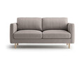 Canapea 2 locuri, Eden, Micadoni, 146x92x90 cm, catifea, gri beton