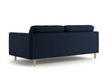 Canapea 3 locuri, Eden, Micadoni, 173x92x90 cm, catifea, albastru inchis