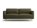 Canapea 3 locuri, Eden, Micadoni, 173x92x90 cm, catifea, verde muschi melanj
