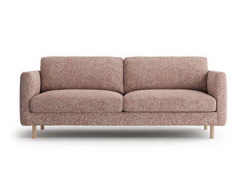 Canapea 3 locuri, Eden, Micadoni, 173x92x90 cm, tesatura structurata, roz melanj