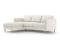 Coltar stanga 3 locuri, Eden, Micadoni, 250x150x90 cm, catifea, bej