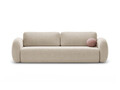 Canapea extensibila 3 locuri, Tonale, Cosmopolitan Design, 262x105x88 cm, tesatura chenille, bej inchis