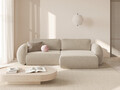 Coltar extensibil reversibil 4 locuri, Tonale, Cosmopolitan Design, 262x149x88 cm, tesatura chenille, bej inchis