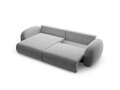 Coltar extensibil reversibil 4 locuri, Tonale, Cosmopolitan Design, 262x149x88 cm, tesatura chenille, gri deschis