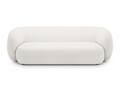 Canapea modulara 3 locuri, Kate, Micadoni, 213x99x76 cm, tesatura boucle, alb