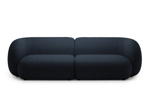 Canapea modulara 4 locuri, Kate, Micadoni, 243x99x76 cm, tesatura boucle, albastru inchis