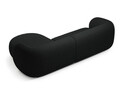 Coltar dreapta 3 locuri, Kate, Micadoni, 285x176x76 cm, tesatura boucle, negru