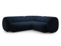 Coltar dreapta 4 locuri, Kate, Micadoni, 252x220x76 cm, catifea, albastru regal