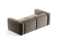 Canapea 2 locuri, Bergamo, Cosmopolitan Design, 224x108x70 cm, tesatura structurata, cappuccino