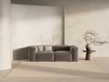 Canapea 2 locuri, Bergamo, Cosmopolitan Design, 224x108x70 cm, tesatura structurata, cappuccino