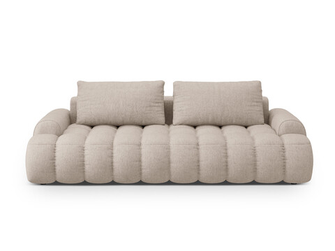 Canapea extensibila 4 locuri, Linz, Cosmopolitan Design, 250x100x84 cm, tesatura structurata, bej sand