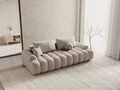 Canapea extensibila 4 locuri, Linz, Cosmopolitan Design, 250x100x84 cm, tesatura structurata, bej sand