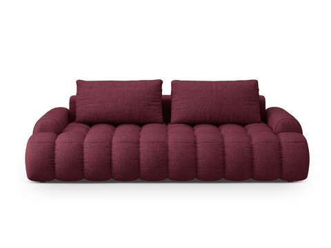 Canapea extensibila 4 locuri, Linz, Cosmopolitan Design, 250x100x84 cm, tesatura structurata, bordo