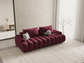 Canapea extensibila 4 locuri, Linz, Cosmopolitan Design, 250x100x84 cm, tesatura structurata, bordo