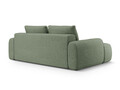 Canapea extensibila 4 locuri, Linz, Cosmopolitan Design, 250x100x84 cm, tesatura structurata, verde oliv inchis