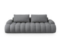 Canapea extensibila 4 locuri, Linz, Cosmopolitan Design, 250x100x84 cm, tesatura structurata, gri